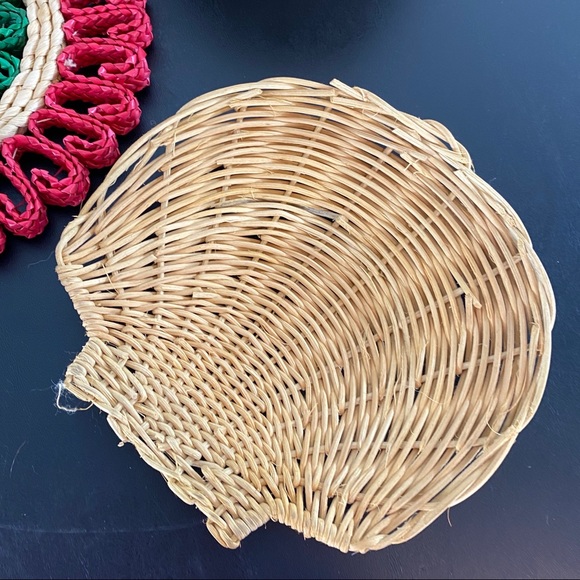 Set of 5 boho farmhouse wall baskets - Picture 4 of 8